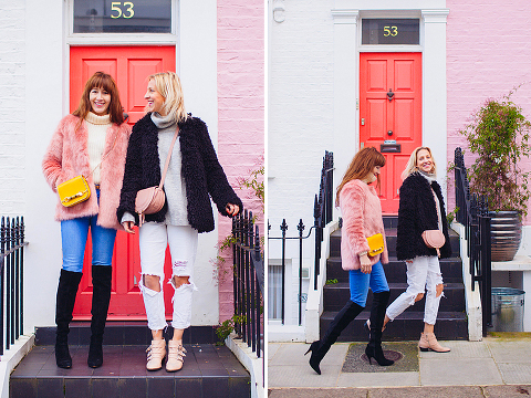 street style fashion portrait photographer London Notting Hill winter Belle and Bunty colourful (7)