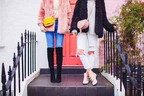 street style fashion portrait photographer London Notting Hill winter Belle and Bunty colourful (8)