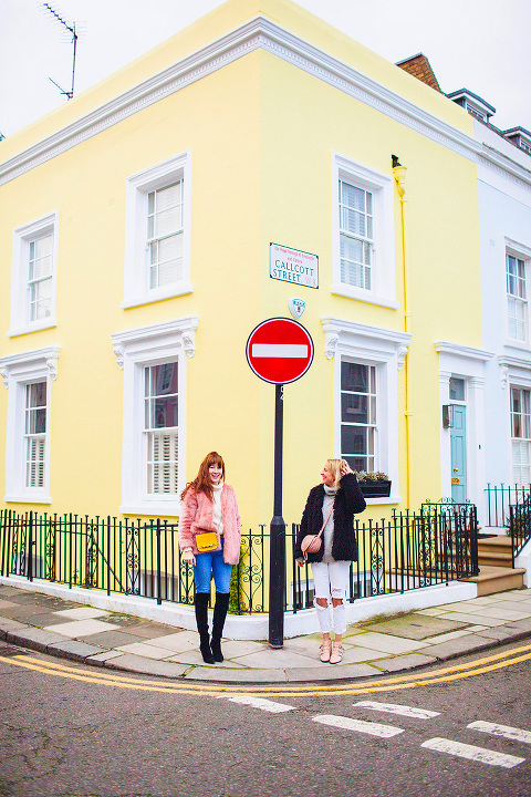 street style fashion portrait photographer London Notting Hill winter Belle and Bunty colourful (9)