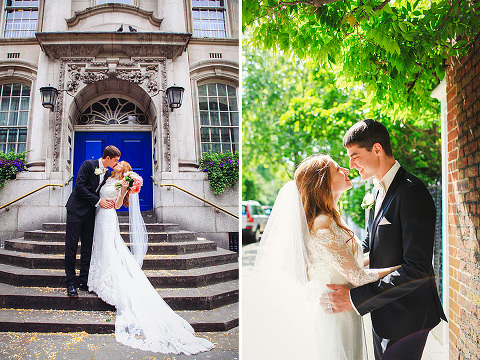 Wedding summer London Chelsea High Rocks Kent Tunbridge Wells red hair bride