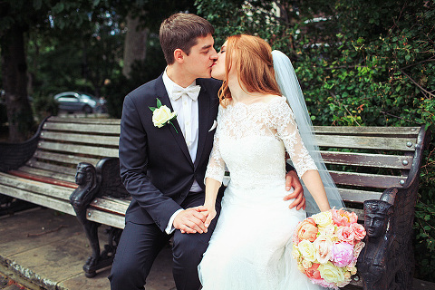 Wedding summer London Chelsea High Rocks Kent Tunbridge Wells red hair bride  (10)