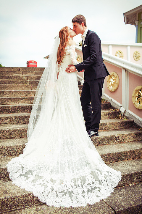 Wedding summer London Chelsea High Rocks Kent Tunbridge Wells red hair bride  (11)