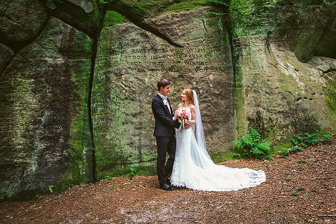 Wedding summer London Chelsea High Rocks Kent Tunbridge Wells red hair bride  (12)