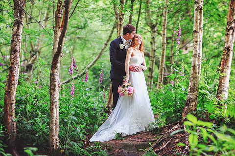 Wedding summer London Chelsea High Rocks Kent Tunbridge Wells red hair bride  (19)