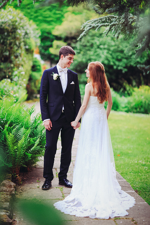 Wedding summer London Chelsea High Rocks Kent Tunbridge Wells red hair bride  (28)