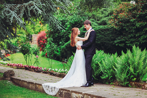 Wedding summer London Chelsea High Rocks Kent Tunbridge Wells red hair bride  (29)