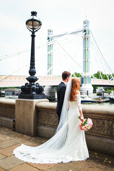 Wedding summer London Chelsea High Rocks Kent Tunbridge Wells red hair bride  (7)
