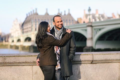 winter London outdoor couples Valentines day photo shoot engagement Westminster Big Ben tower Bridge (5)
