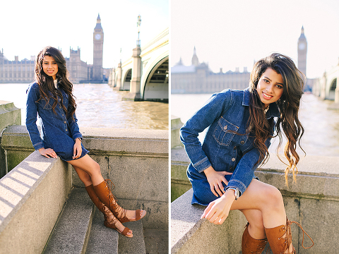 London outdoor portrait spring photo shoot fashion street style model westminster big ben st james park sunset (5)