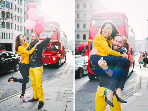 valentines day love couples engagement photo shoot London balloons piccadilly westminster big ben spring park yellow (11)