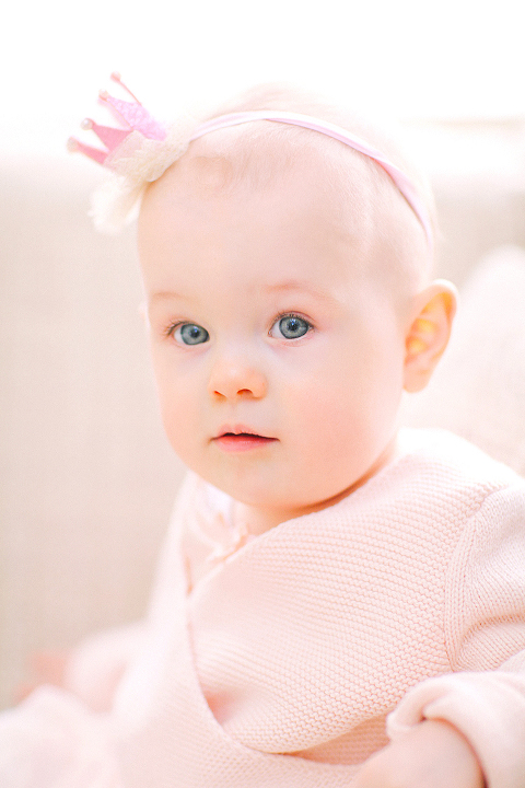 baby girl first birthday family photo shoot indoor London