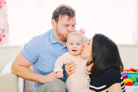 baby girl first birthday family photo shoot indoor London (11)