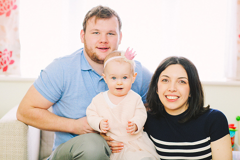 baby girl first birthday family photo shoot indoor London (9)