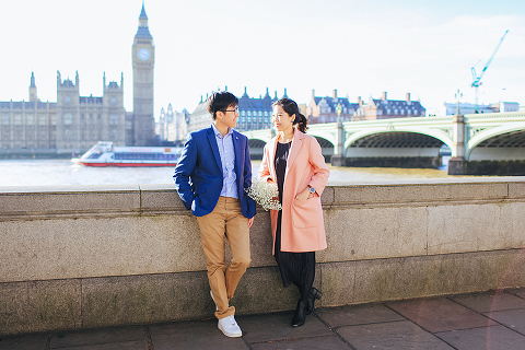 engagement couples pre wedding love story London spring photo shoot westminster big ben st james park piccadilly trafalgar square (3)