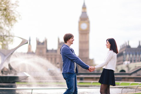couples engagement outdoor London westminster big ben photo shoot (6)