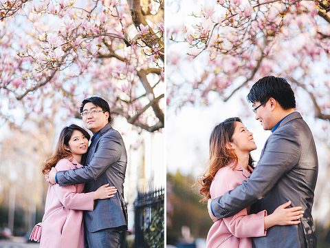 south kensington london spring magnolia natural history museum notting hill engagement pre wedding couples photo shoot (26)