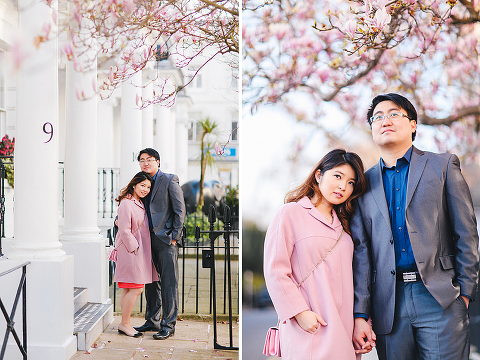 south kensington london spring magnolia natural history museum notting hill engagement pre wedding couples photo shoot (27)