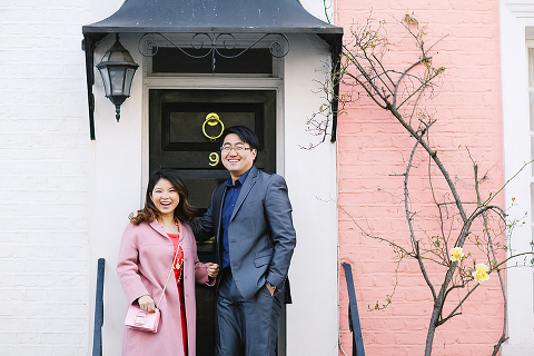 south kensington london spring magnolia natural history museum notting hill engagement pre wedding couples photo shoot (43)
