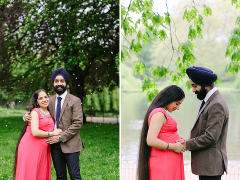 pregnancy spring couples photo shoot London st james park westminster big ben (7)