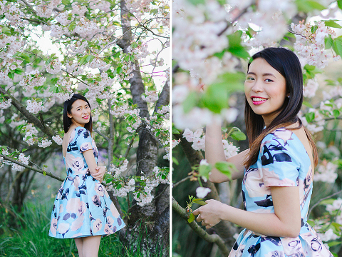 cherry blossom sakura spring london outdoor fashion portrait photoshoot regents park (16)