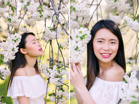 cherry blossom sakura spring london outdoor fashion portrait photoshoot regents park (3)