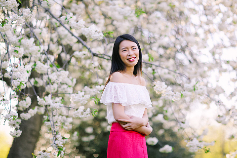 cherry blossom sakura spring london outdoor fashion portrait photoshoot regents park (5)