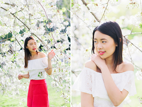 cherry blossom sakura spring london outdoor fashion portrait photoshoot regents park (6)