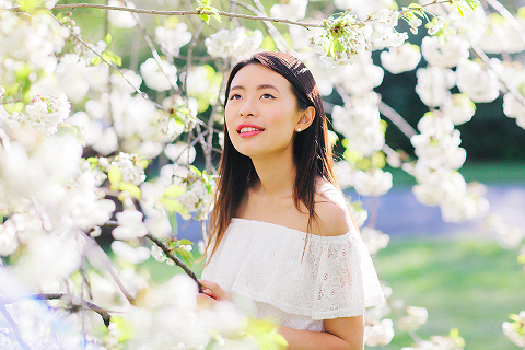 cherry blossom sakura spring london outdoor fashion portrait photoshoot regents park (9)