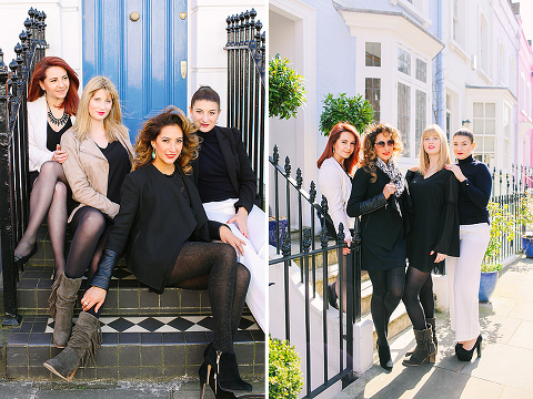 friends girls party outdoor London photo shoot chelsea kings road portrait spring (9)