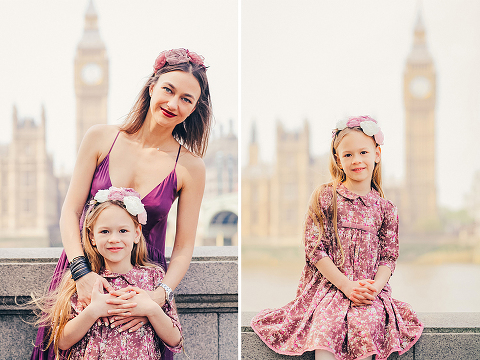 family portrait fashion photoshoot london westminster big ben summer dress (7)