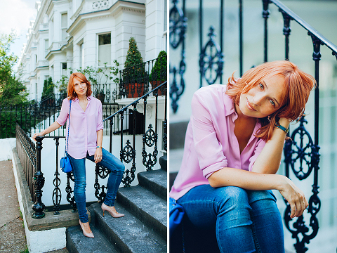 portrait outdoor headshot notting hill london summer model street style shoot London (1)