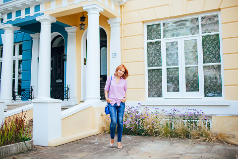 portrait outdoor headshot notting hill london summer model street style shoot London (14)