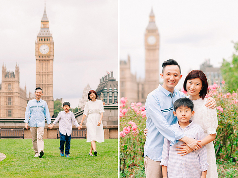 family photographer london outdoor photo shoot Westminster Big Ben summer