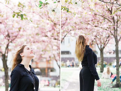 portrait spring photo shoot london cherry blossom pink kensington notting hill street style fashion (10)