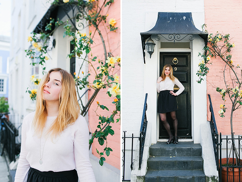 portrait spring photo shoot london cherry blossom pink kensington notting hill street style fashion (29)