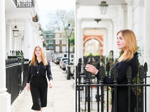 portrait spring photo shoot london cherry blossom pink kensington notting hill street style fashion (3)