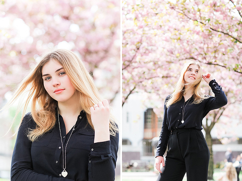 portrait spring photo shoot london cherry blossom pink kensington notting hill street style fashion (8)