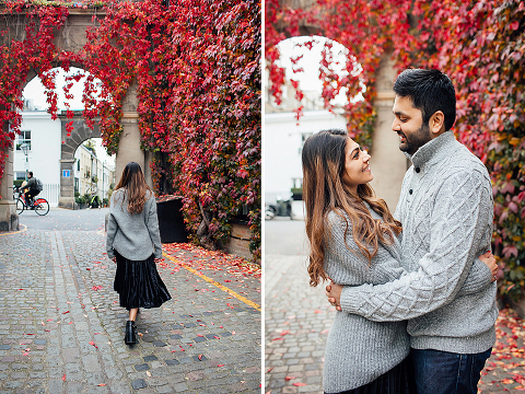 family couple pet dog pug autumn London Hyde park Kensington gardens photo shoot fall (13)