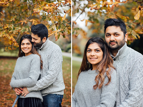 family couple pet dog pug autumn London Hyde park Kensington gardens photo shoot fall (18)