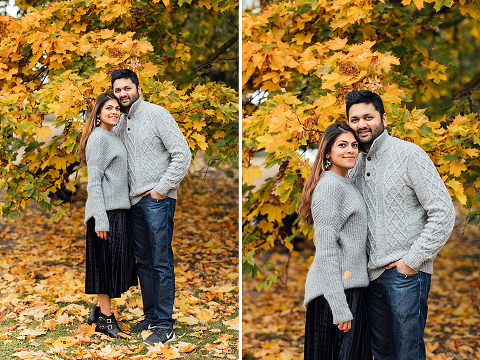 family couple pet dog pug autumn London Hyde park Kensington gardens photo shoot fall (28)