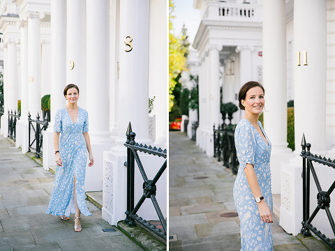 portrait autumn photo shoot london kensington fall red leaves (6)