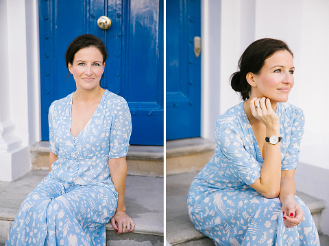 portrait autumn photo shoot london kensington fall red leaves (7)