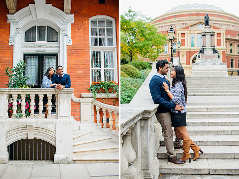 south kensington london couples engagement pre wedding proposal autumn photo shoot big ben westminster bridge tower evening (10)