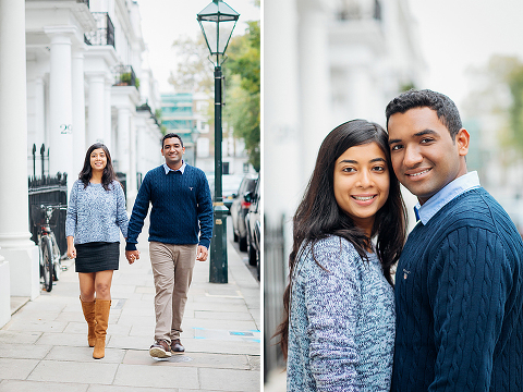 south kensington london couples engagement pre wedding proposal autumn photo shoot big ben westminster bridge tower evening (2)