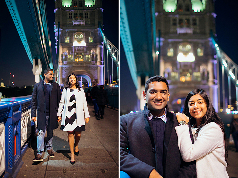 south kensington london couples engagement pre wedding proposal autumn photo shoot big ben westminster bridge tower evening (41)