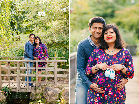 pregnancy maternity autumn couples photoshoot london regent's park queen mary's gardens (10)