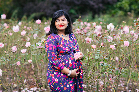pregnancy maternity autumn couples photoshoot london regent's park queen mary's gardens (18)