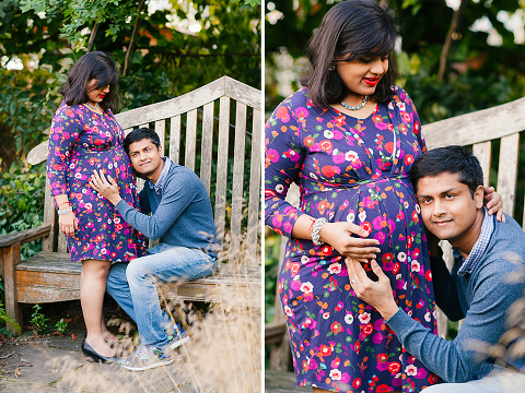 pregnancy maternity autumn couples photoshoot london regent's park queen mary's gardens (24)
