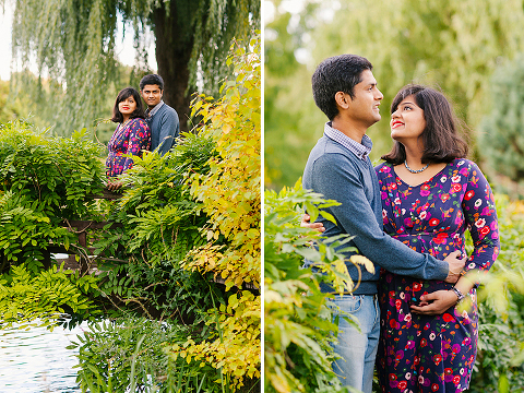 pregnancy maternity autumn couples photoshoot london regent's park queen mary's gardens (3)