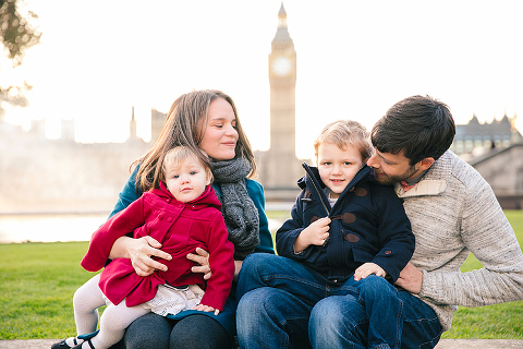 London family autumn photo shoot kids portrait big ben westminster (6)